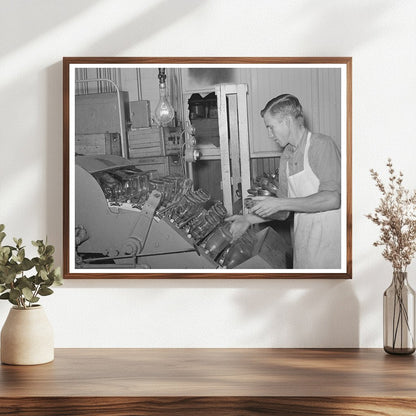 Bottle Washing at Creamery San Angelo Texas 1939