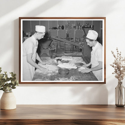 Bakers Making Pie Crusts San Angelo Texas 1939