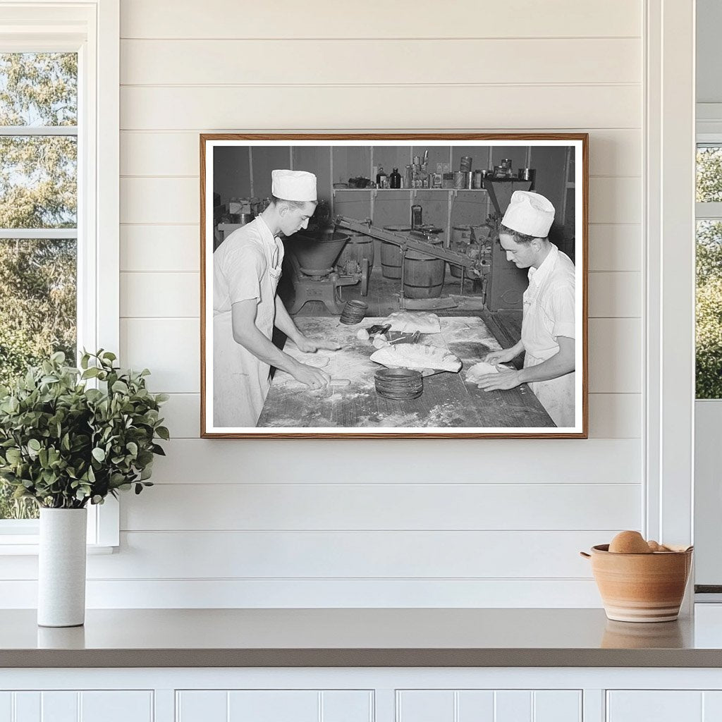 Bakers Making Pie Crusts San Angelo Texas 1939