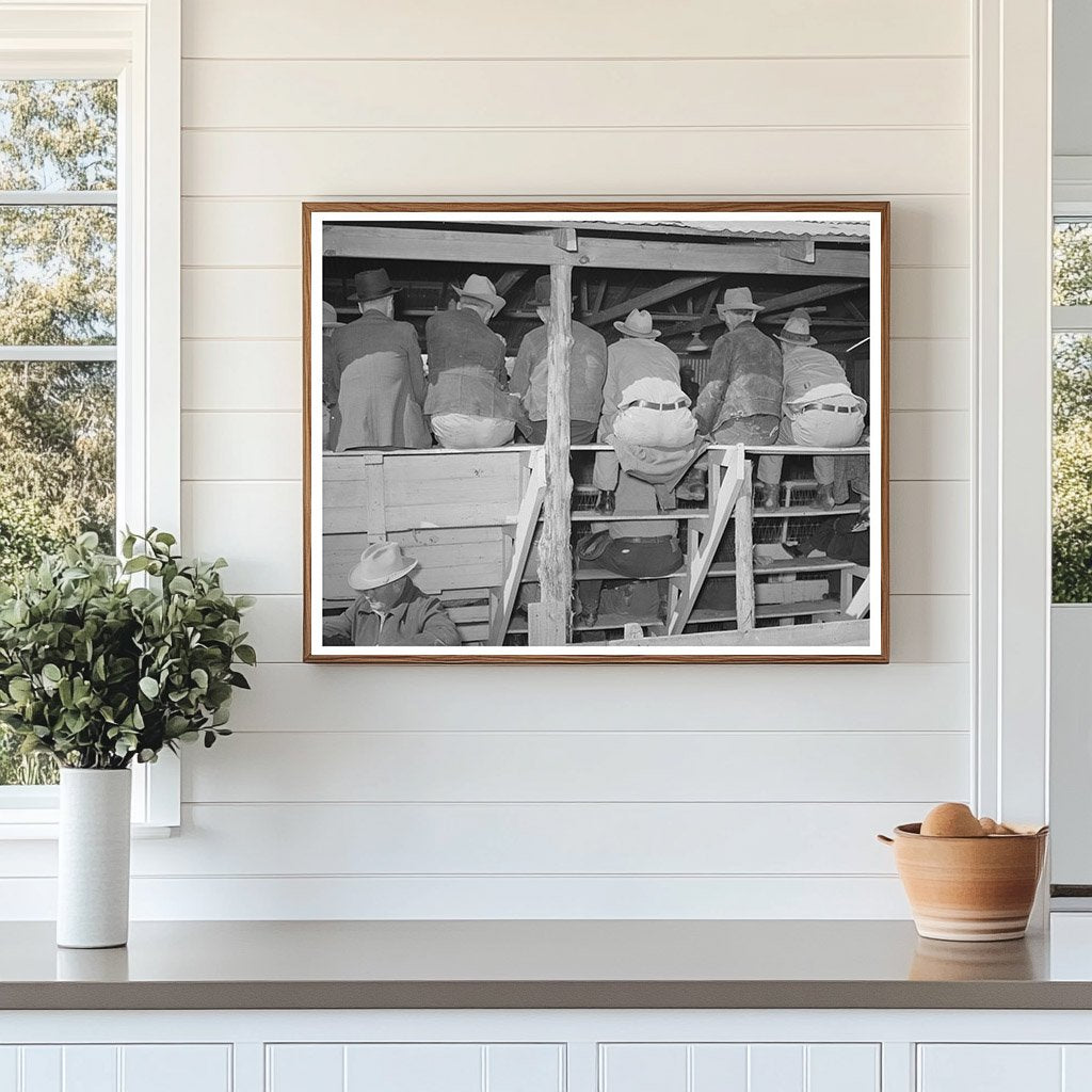 San Angelo Texas Auction Crowd November 1939