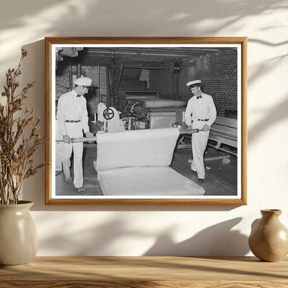 Cotton Batting Unrolling at Mattress Factory San Angelo 1939