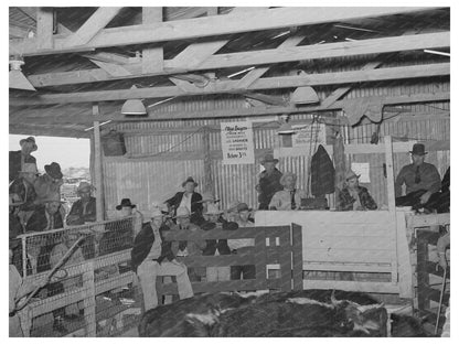 San Angelo Livestock Auction November 1939 Image