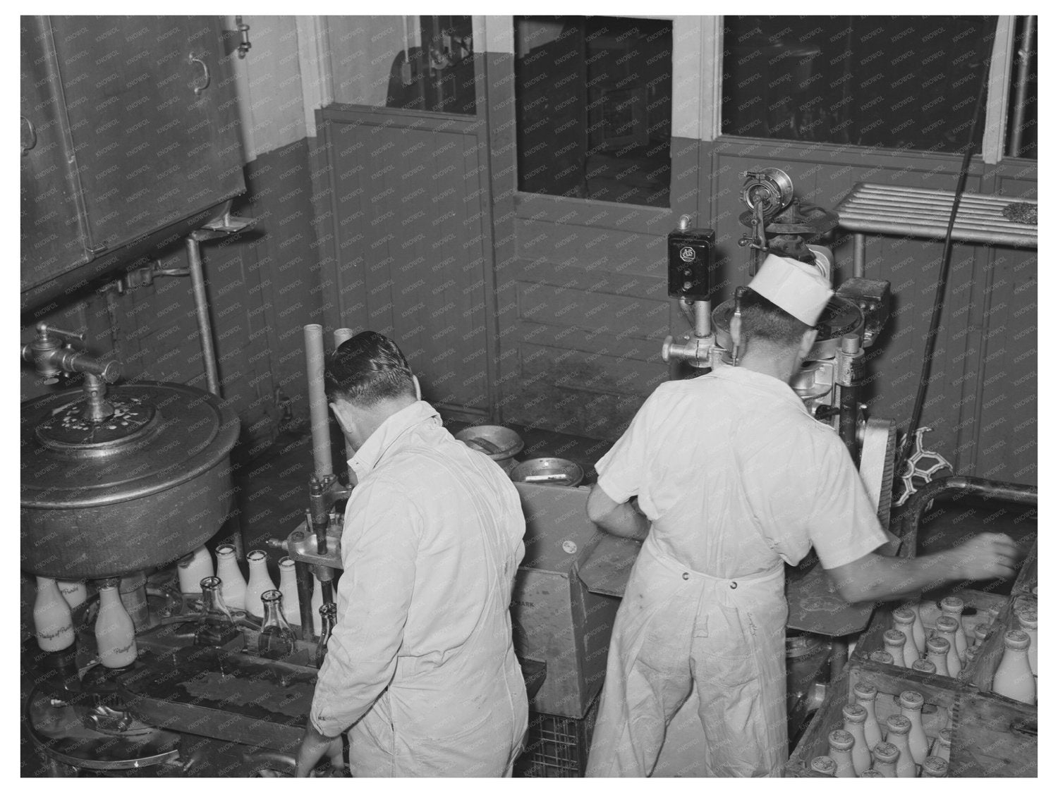 Bottling Milk at San Angelo Creamery November 1939