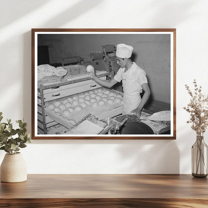 Bakery Workers in San Angelo Texas 1939 Dough Preparation