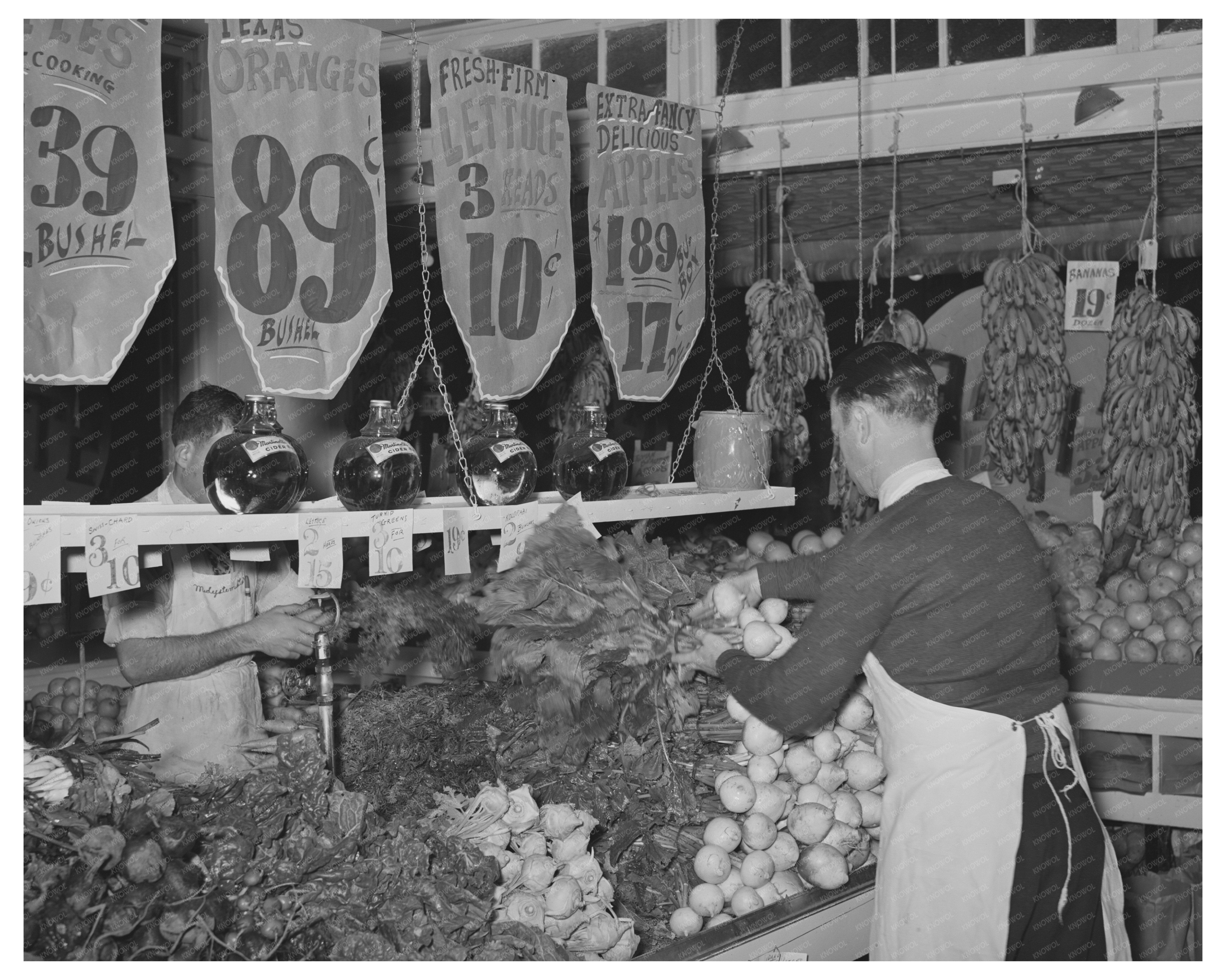 Vintage Grocery Store Display San Angelo Texas 1939