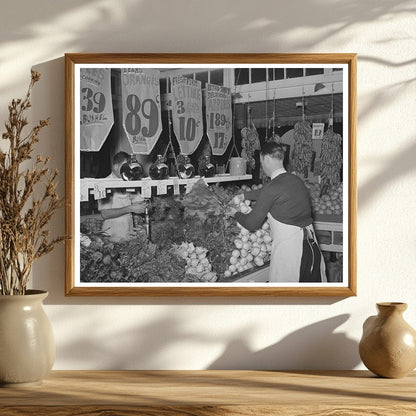 Vintage Grocery Store Display San Angelo Texas 1939