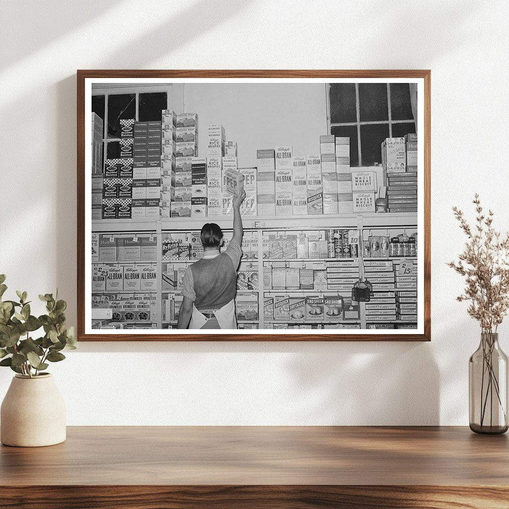 Vintage Grocery Scene San Angelo Texas November 1939