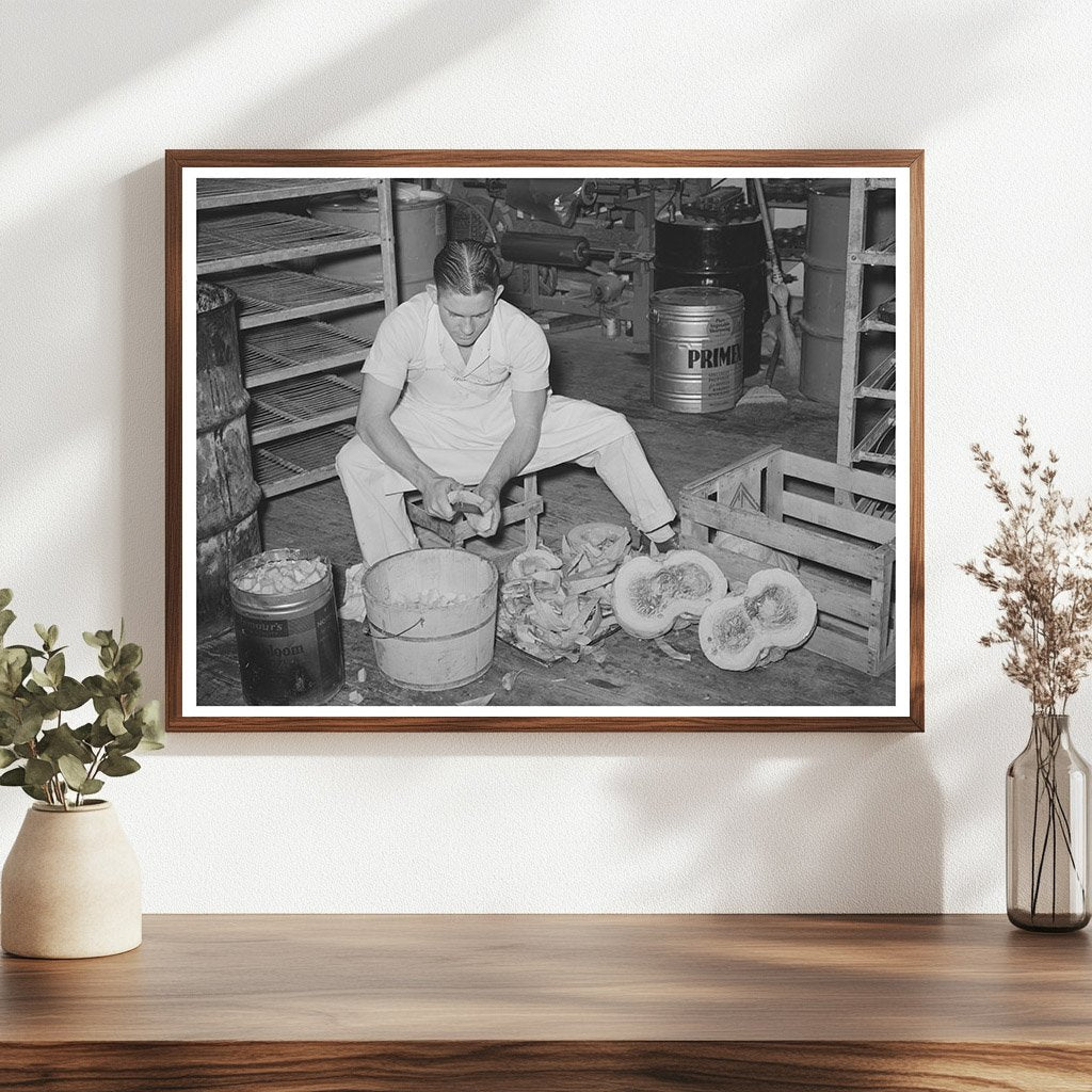 San Angelo Bakery Pumpkin Pie Preparation November 1939