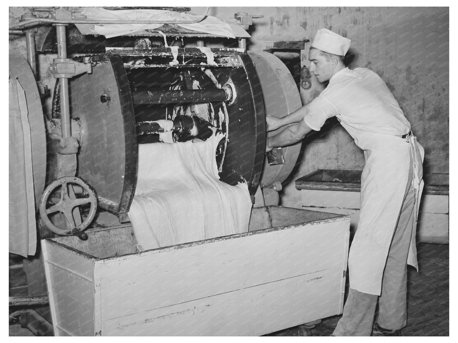 Bakery Dough Transfer Process San Angelo Texas 1939