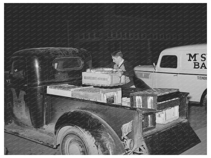 Bread Delivery at Bakery in San Angelo Texas 1939