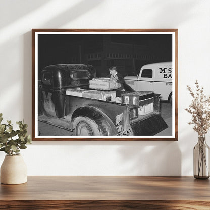 Bread Delivery at Bakery in San Angelo Texas 1939