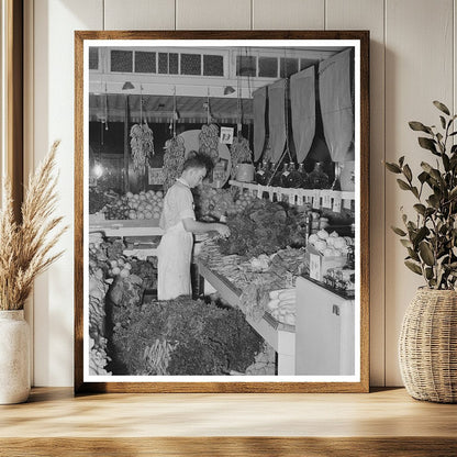 Vintage Grocery Store Vegetables San Angelo 1939