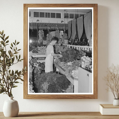 Vintage Grocery Store Display in San Angelo Texas 1939