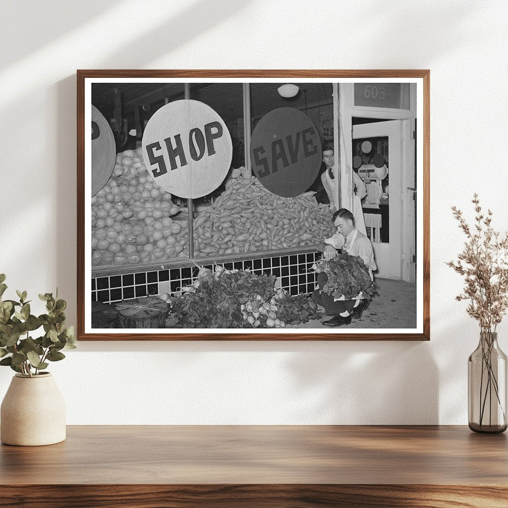 Fresh Vegetables Unloaded at San Angelo Market November 1939