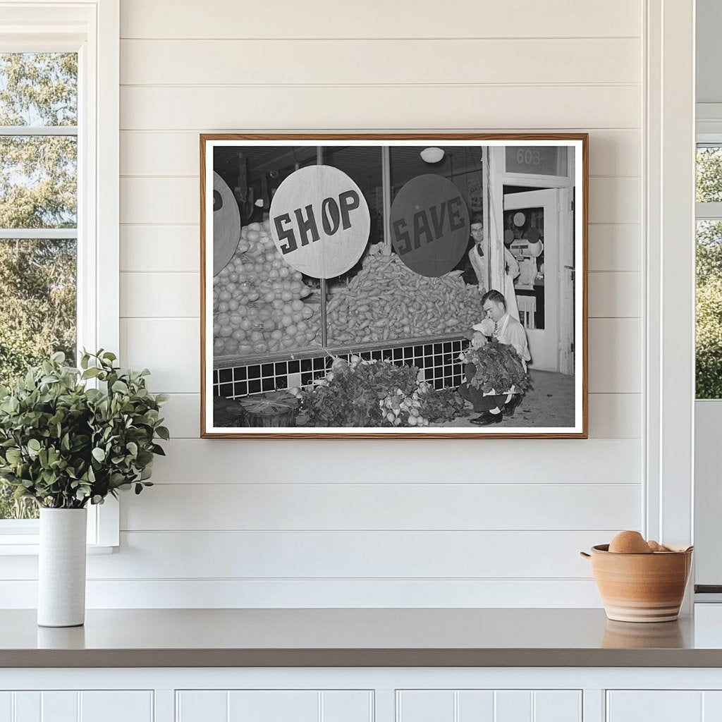 Fresh Vegetables Unloaded at San Angelo Market November 1939