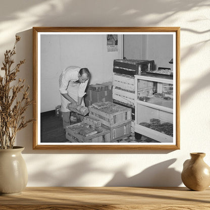 Grocery Order Assembly at Bakery San Angelo Texas 1939