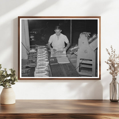 Vintage Bakery Bread Wrapping San Angelo Texas 1939