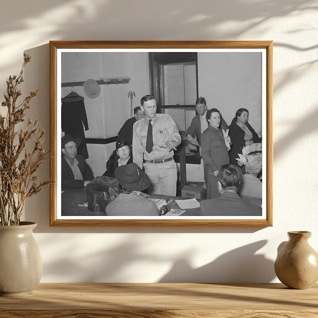 Farm Security Administration Meeting Mason Texas 1939