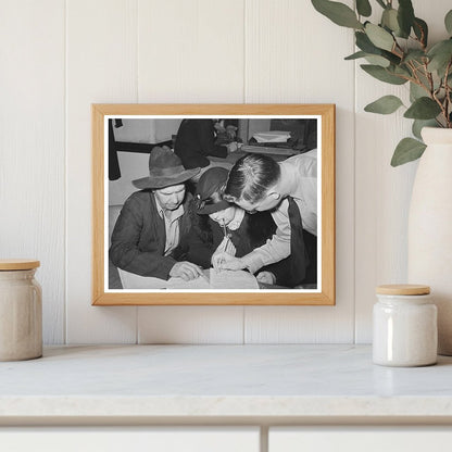 Farm Security Administration Clients Planning in Mason Texas 1939
