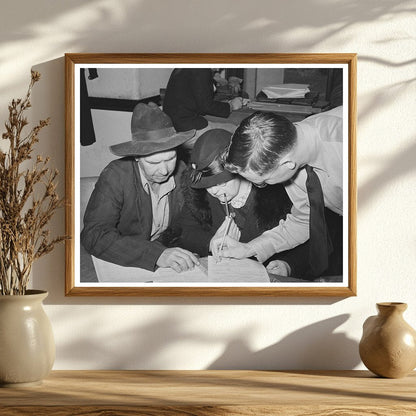 Farm Security Administration Clients Planning in Mason Texas 1939
