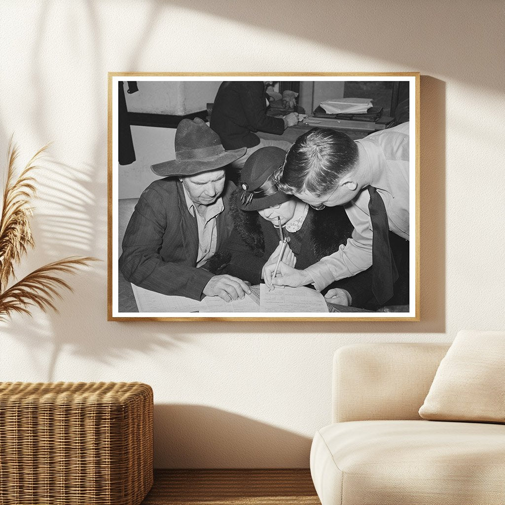 Farm Security Administration Clients Planning in Mason Texas 1939