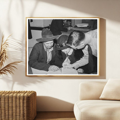 Farm Security Administration Clients Planning in Mason Texas 1939