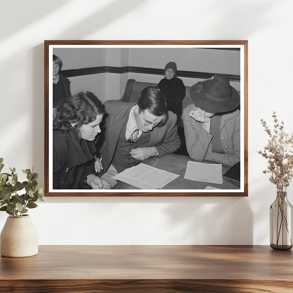 Farmers Planning Homes in Mason Texas December 1939