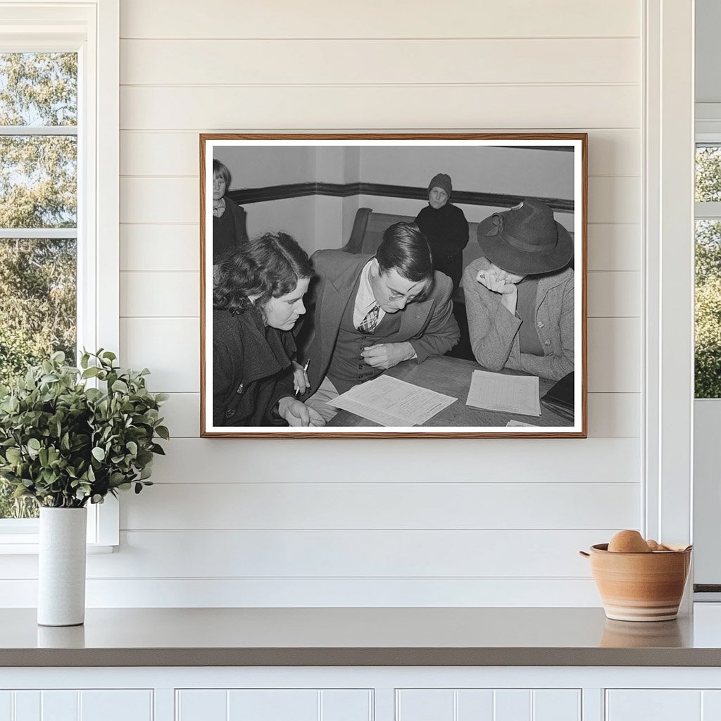 Farmers Planning Homes in Mason Texas December 1939