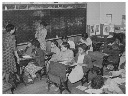 1940 Rural School Classroom in Creek County Oklahoma