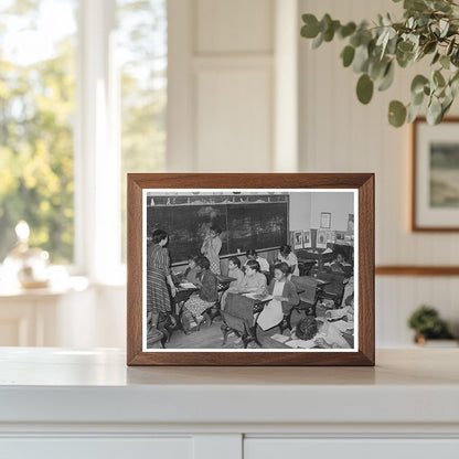 1940 Rural School Classroom in Creek County Oklahoma