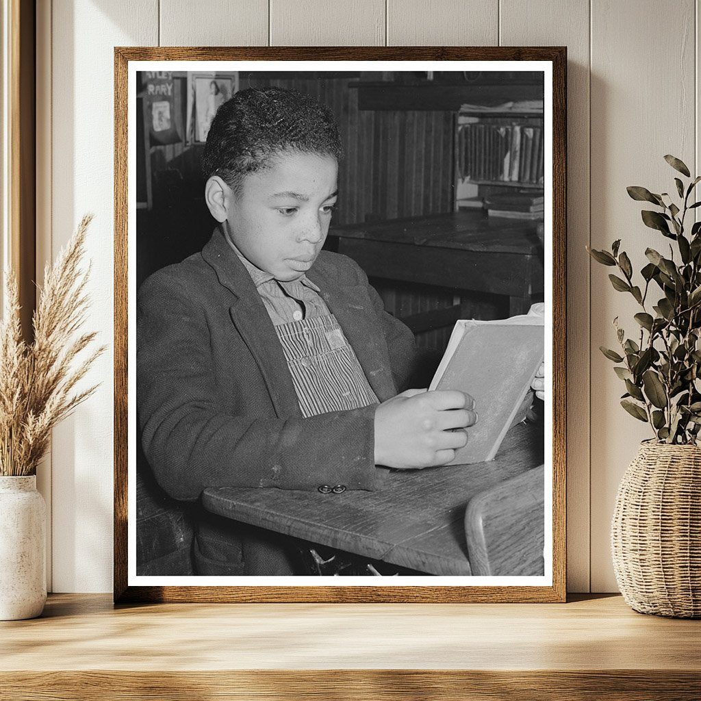 1940 Vintage Photo of African American Student in Oklahoma