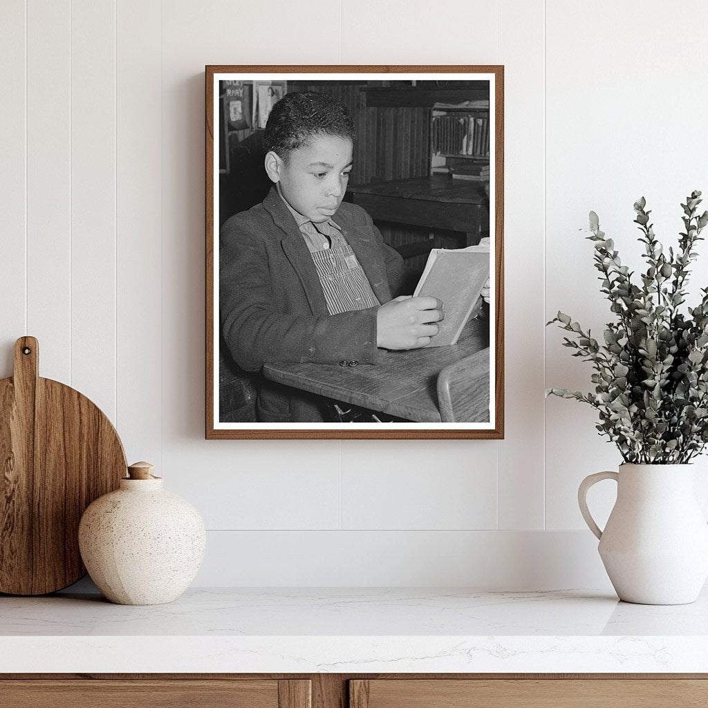 1940 Vintage Photo of African American Student in Oklahoma