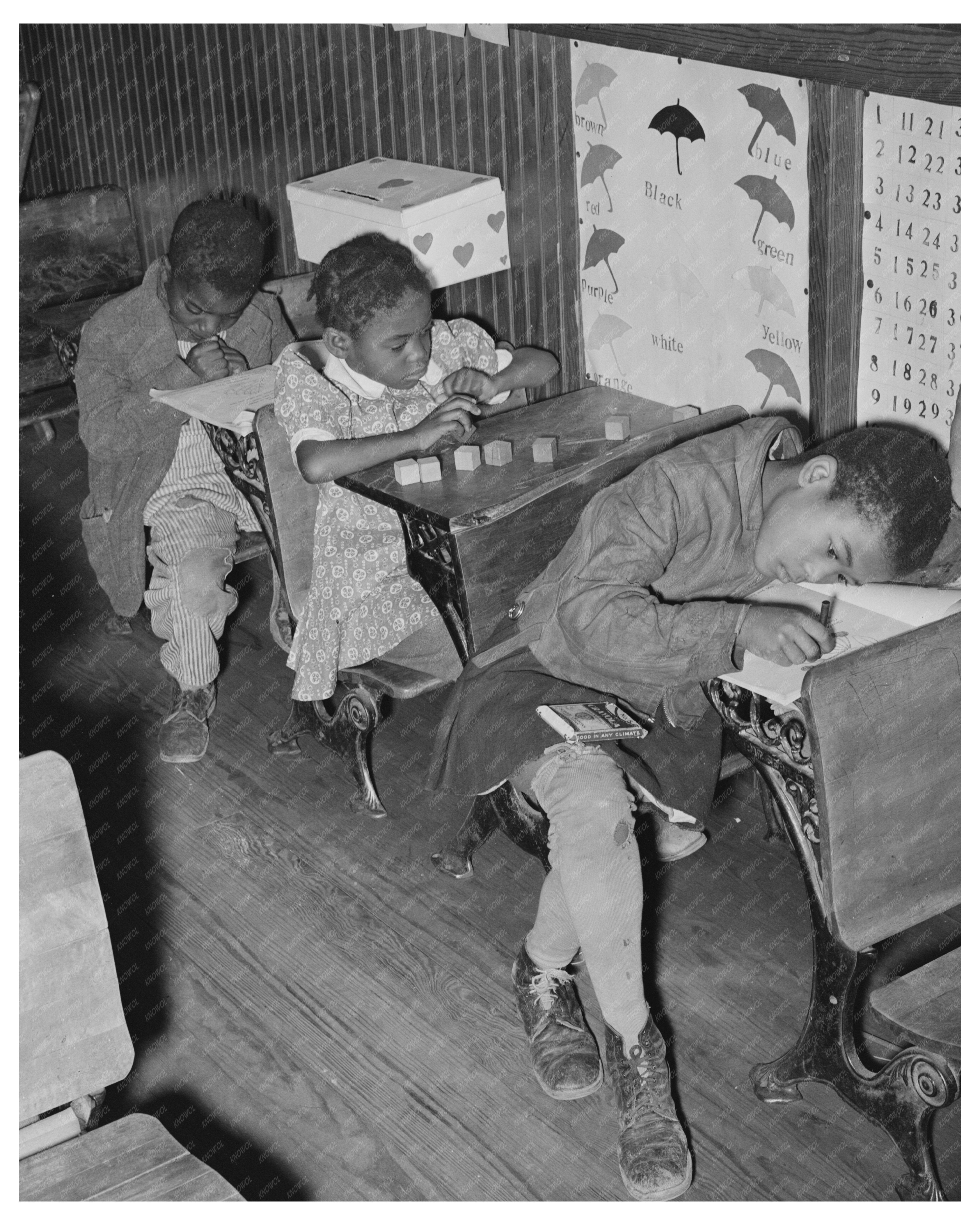 1940 Vintage Kindergarten Classroom in Creek County Oklahoma