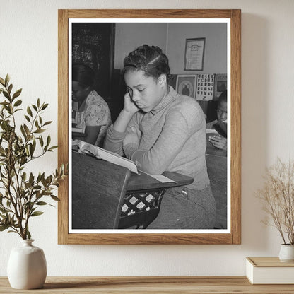 Pomp Halls Daughter at Rural School Oklahoma 1940