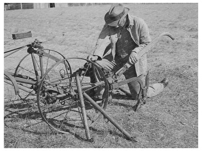 Pomp Hall Cultivator Preparation Oklahoma February 1944