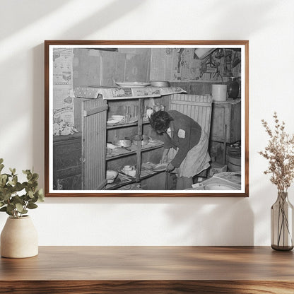 1944 Vintage Kitchen Scene of African American Tenant Farmer