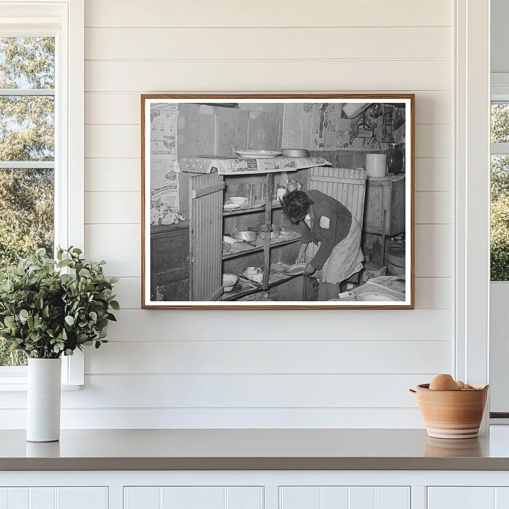 1944 Vintage Kitchen Scene of African American Tenant Farmer