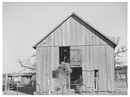 1944 Vintage Photo of Oklahoma Farm Life and Labor