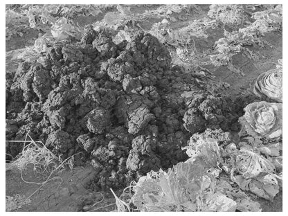 Cabbage Field Fertilization Bexar County Texas 1940