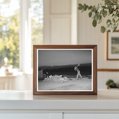 Son of Pomp Hall Chopping Wood Creek County Oklahoma 1940
