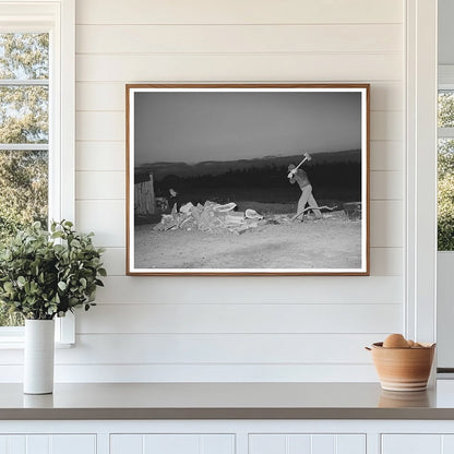 Son of Pomp Hall Chopping Wood Creek County Oklahoma 1940