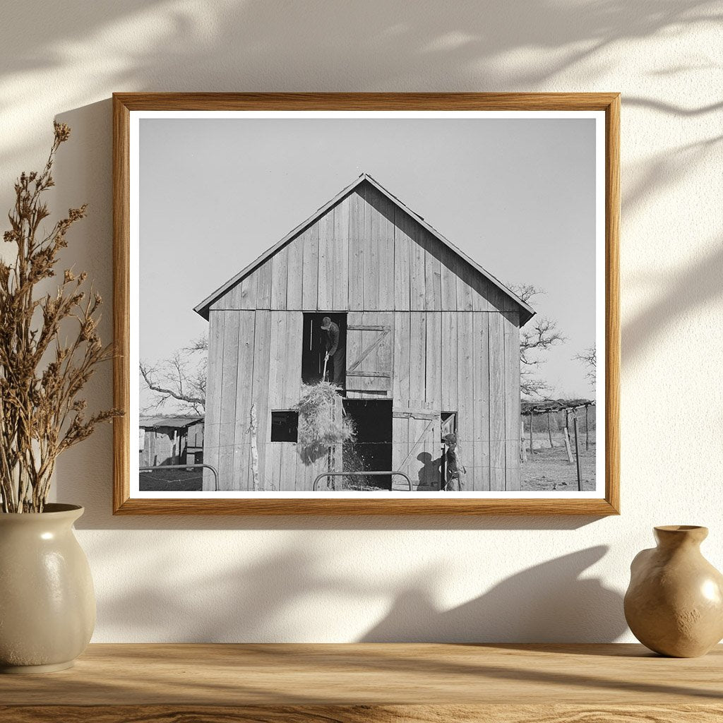 1940 Young African American Boy Farming in Oklahoma