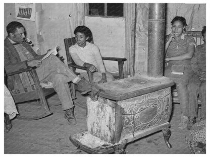 Pomp Hall Family at Stove Creek County Oklahoma February 1940