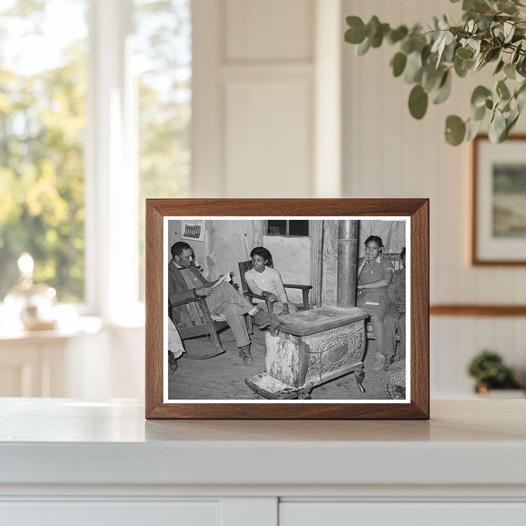 Pomp Hall Family at Stove Creek County Oklahoma February 1940