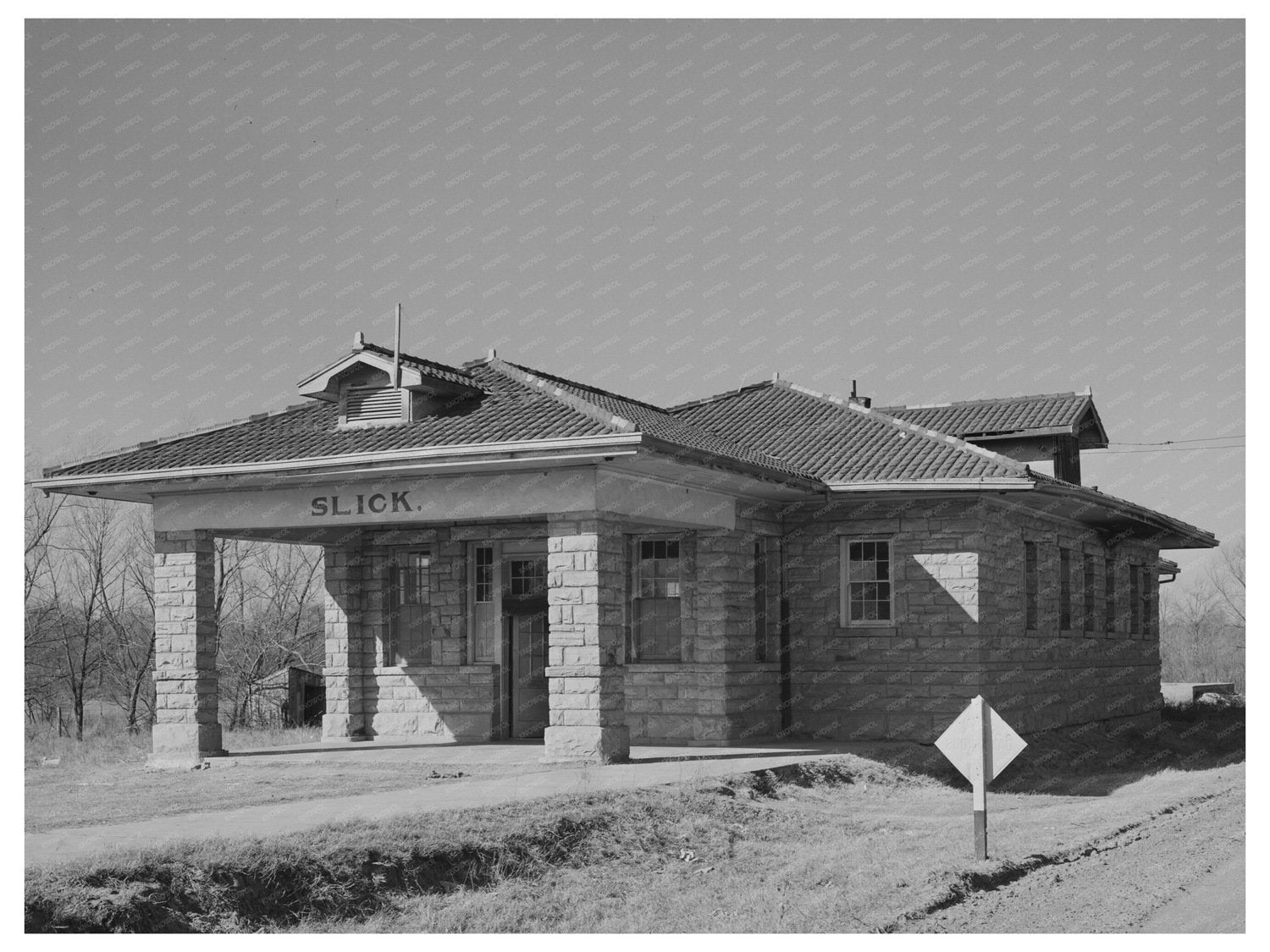 Abandoned Railway Station Transformed into Church 1940