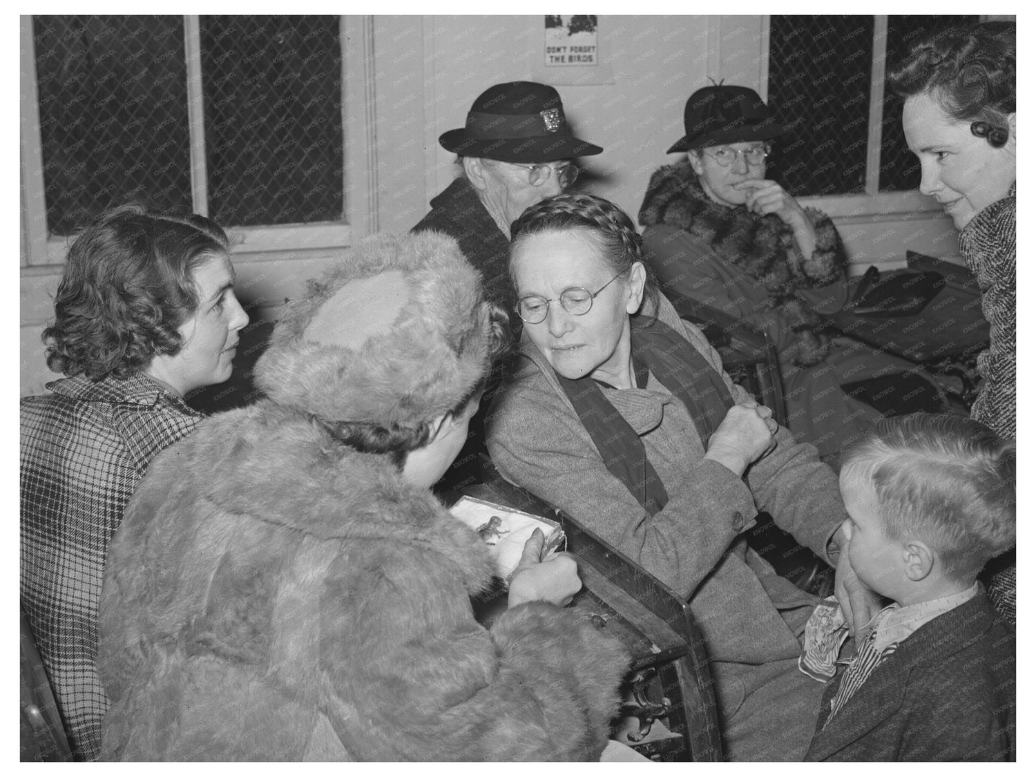 Women at Pie Supper in Muskogee County Oklahoma 1940