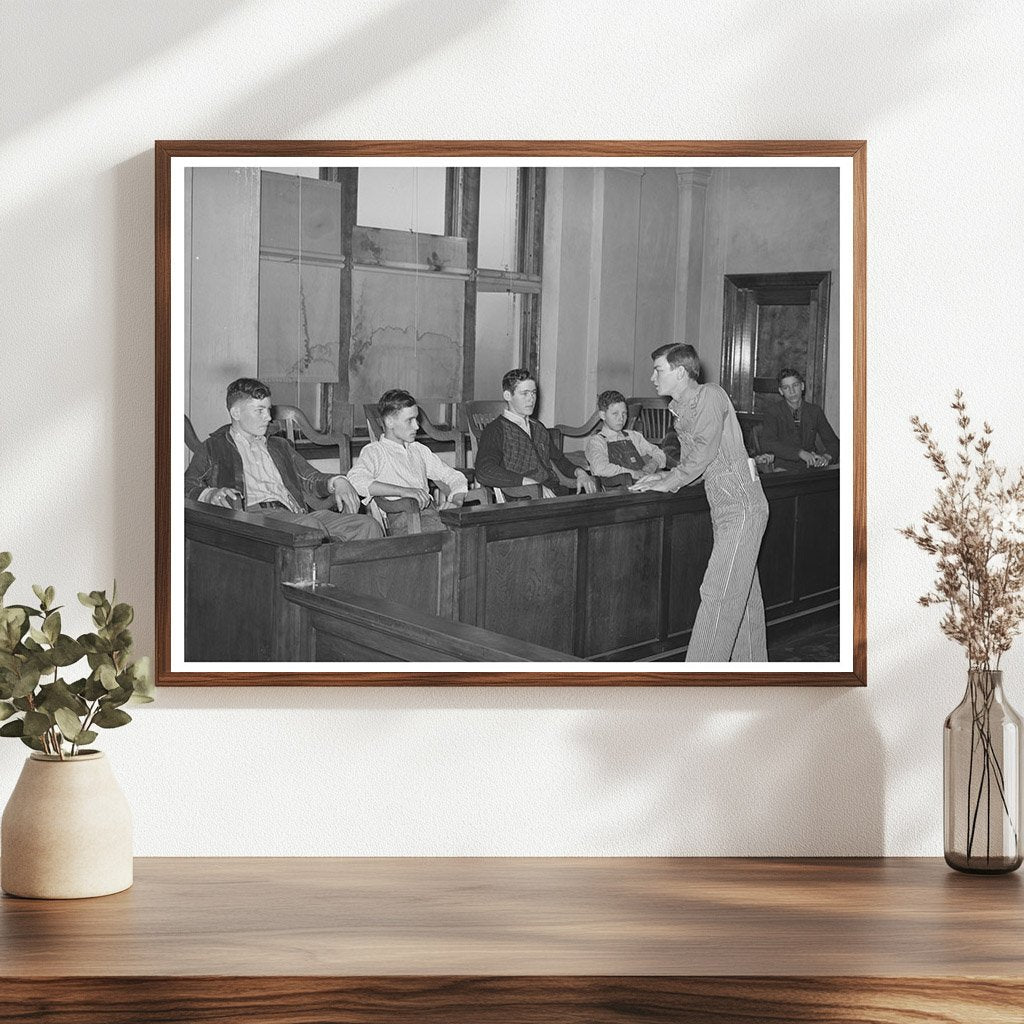 1940 County 4-H Club Meeting in Eufaula Oklahoma