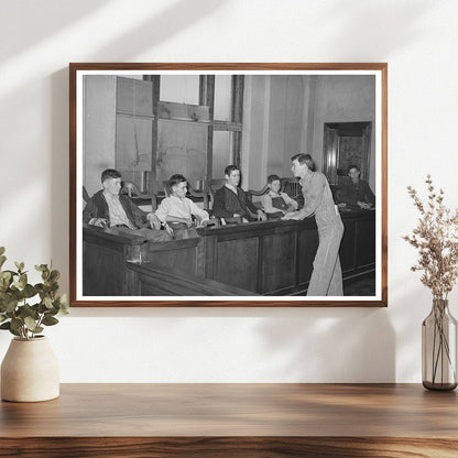 1940 County 4-H Club Meeting in Eufaula Oklahoma