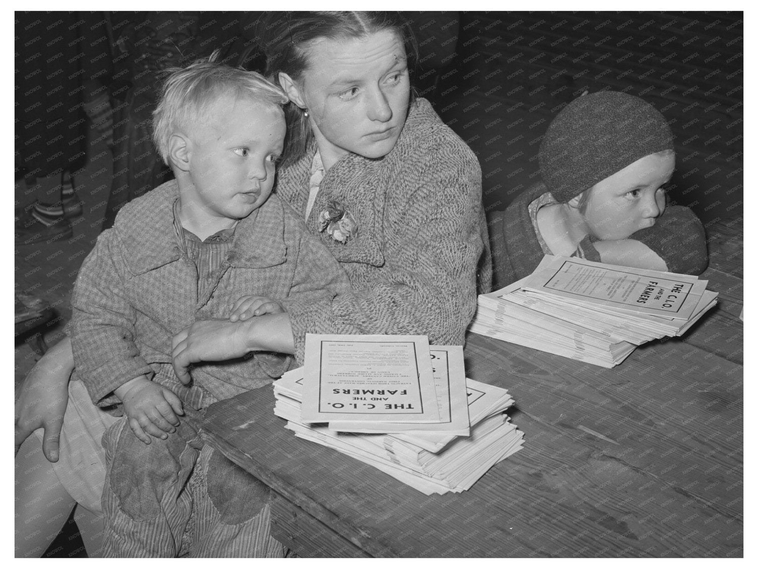 Mother and Children at Agricultural Union Meeting 1944