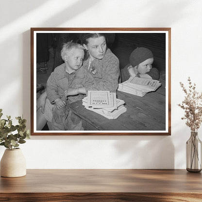 Mother and Children at Agricultural Union Meeting 1944